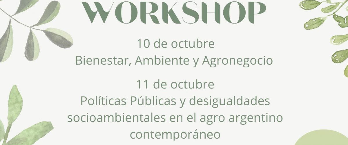 Workshop sobre políticas públicas y desigualdades socioambientales