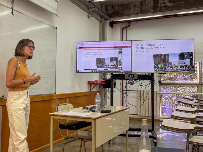 Defensa de tesis del Doctorado en Ciencias Sociales y Humanas (UNQ)
