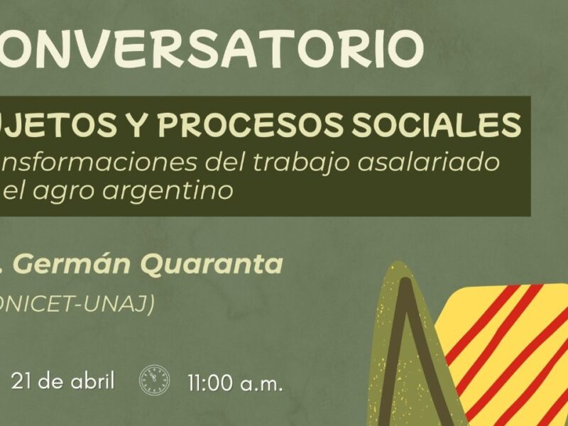 Conversatorios del CEAR – Germán Quaranta