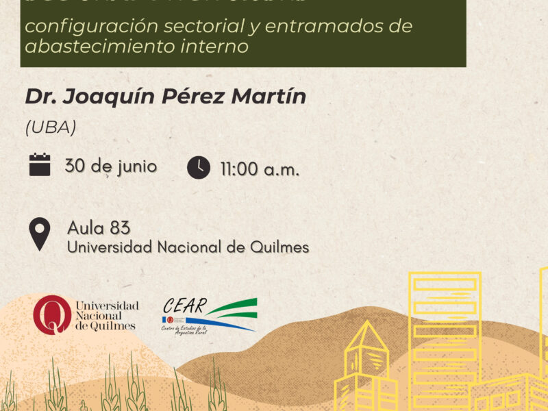 Conversatorios del CEAR – Joaquín Pérez Martín